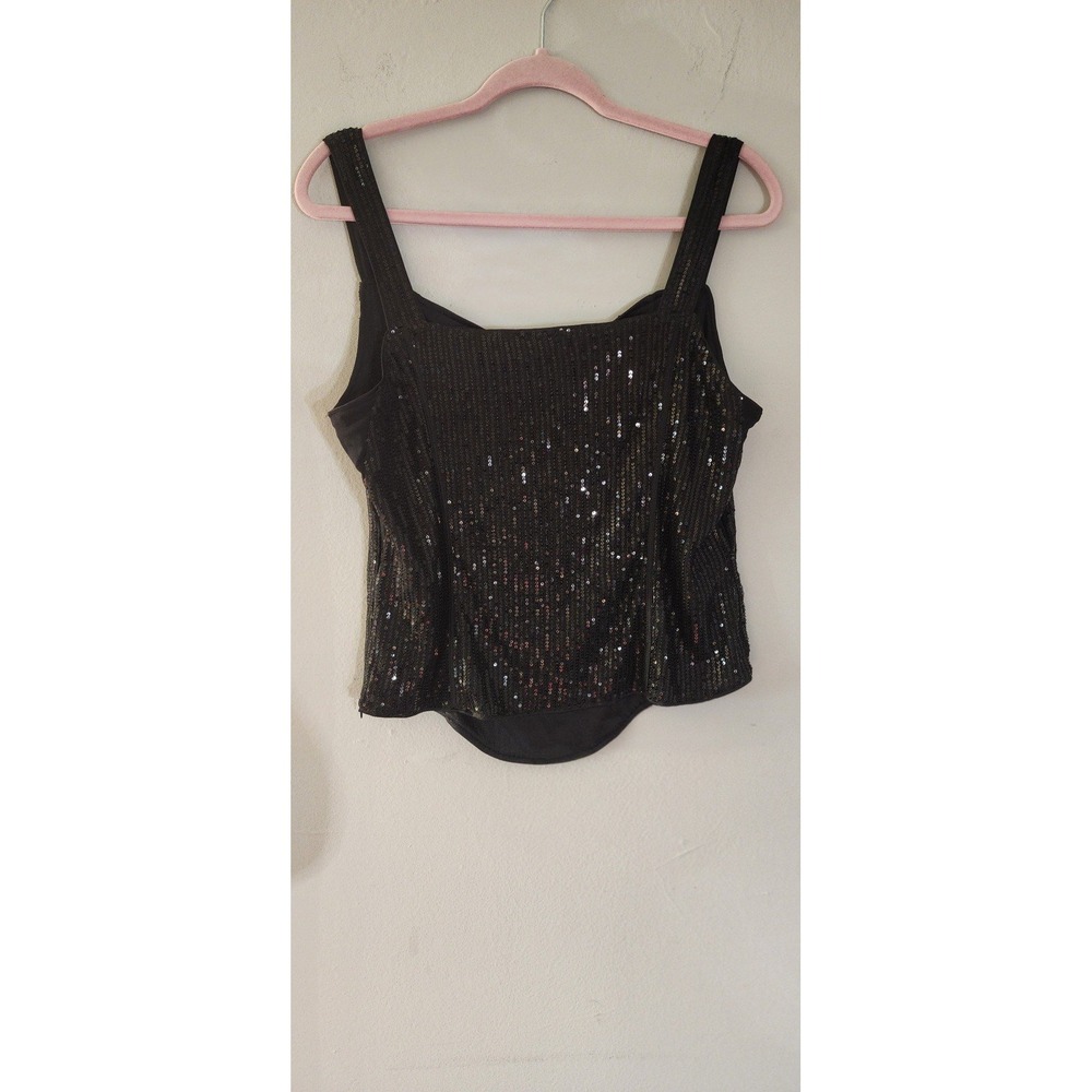 NWT Grace Karin Black Sequin Top size XL - Picture 6 of 6